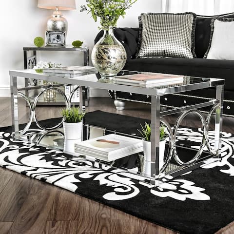 Silver Orchid Pehrson Contemporary Coffee Table