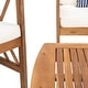 preview thumbnail 35 of 117, SAFAVIEH Fontana 4-piece Acacia Solid Wood Outdoor Conversation Patio Set