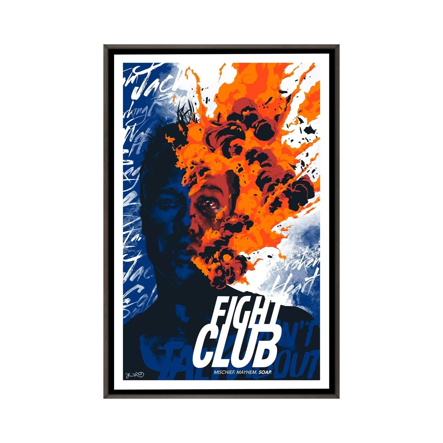 Fight Club Rules print by Nikita Abakumov