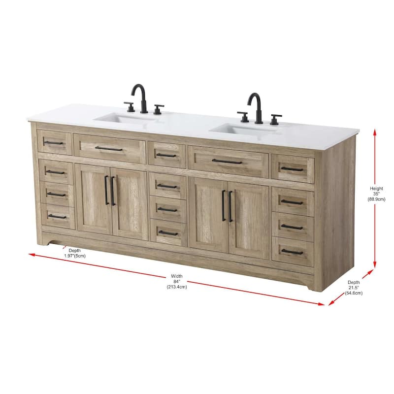 Nathaniel Double Bathroom Vanity (54-84 inch)