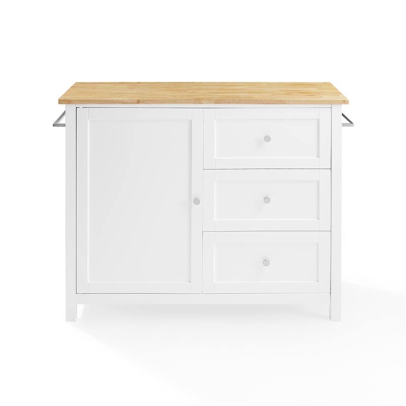 Crosley Soren Wood Top Kitchen Island/Cart - 18"d x 42.13"w x 37.5"h