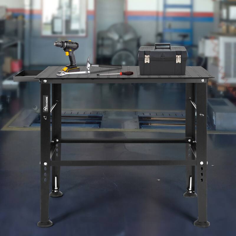 36 "x 24" Heavy-Duty Metal Welding Workbench with Tool Storage Drawer
