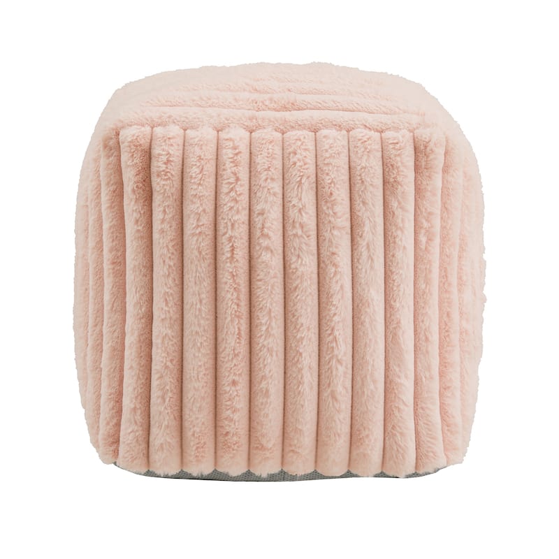 Brunico Upholstered Square Pouf Ottoman by iNSPIRE Q Bold