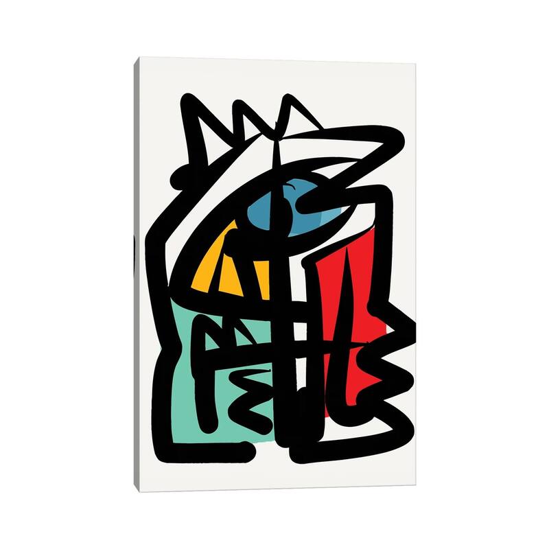 iCanvas "Abstract Lines Portrait" by Emmanuel Signorino Canvas Print