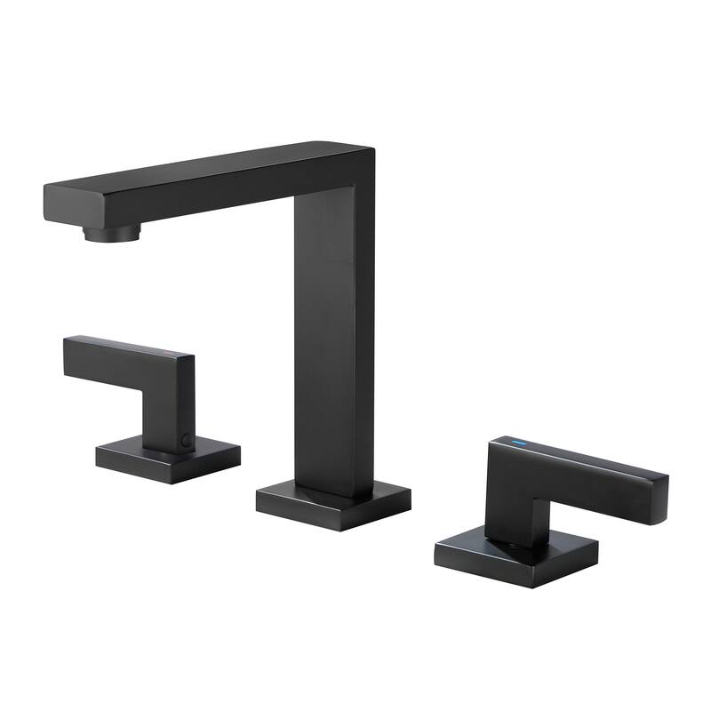 2 Handle 8 Inch Solid Brass Widespread Bathroom Sink Faucet