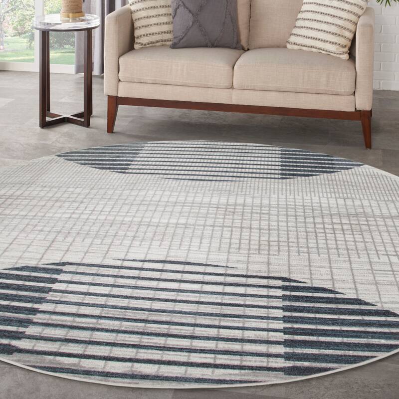 Nourison Astra Machine Washable Indoor Only Graphic Area Rug