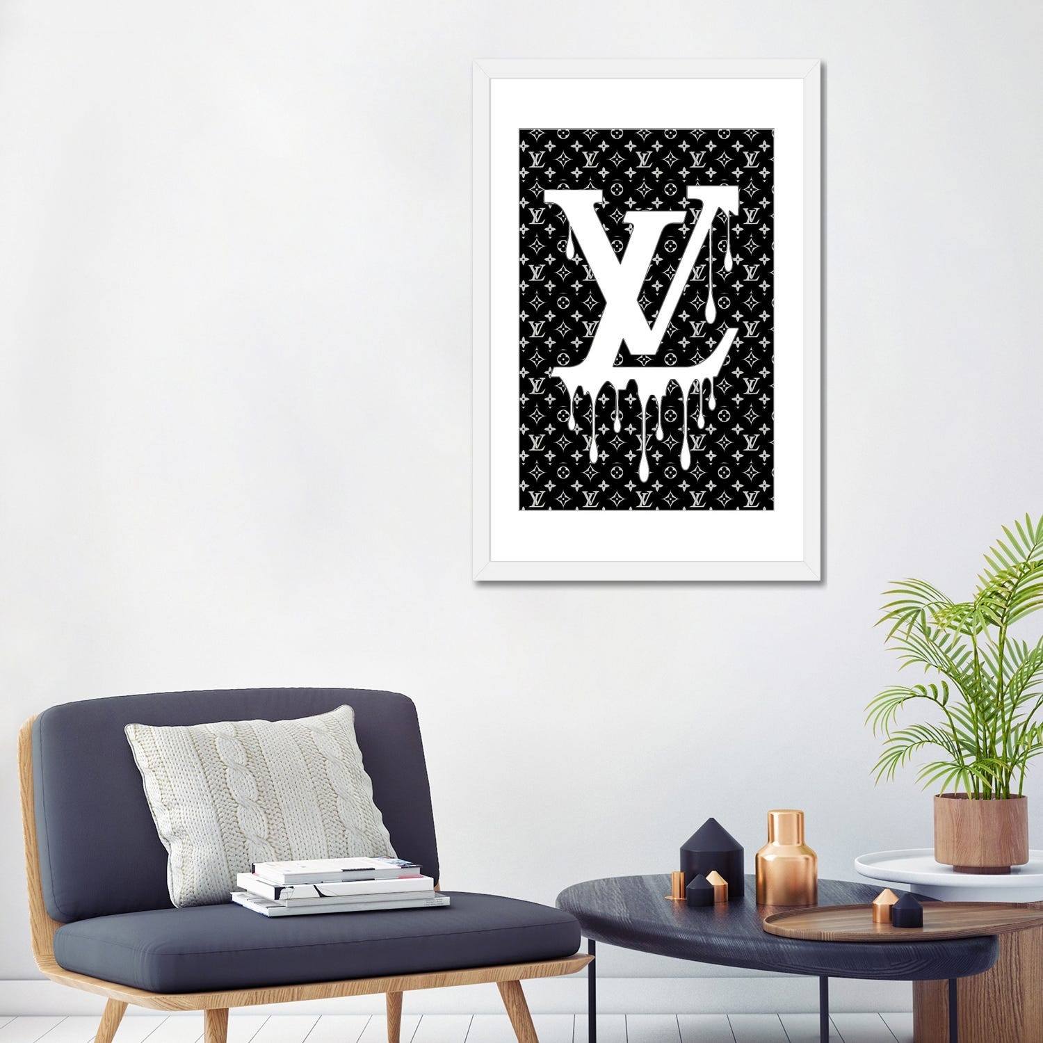 iCanvas Louis Vuitton Black And White by Julie Schreiber - On