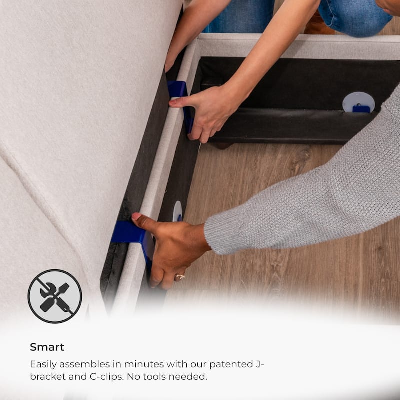 Flex Stain-Resistant Performance Fabric 4-Seat Sectional built with Blue Steel Spring™ and Storage Ottoman by Flexsteel