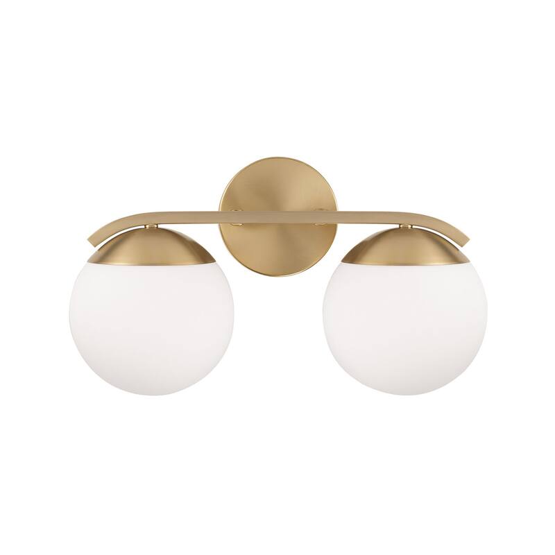 Oliver 2-Light Vanity - 17"W x 9.5"H x 8"E