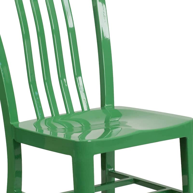 Metal Indoor-Outdoor Chair - 15.5"W x 20"D x 33.25"H