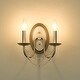 preview thumbnail 2 of 10, Golden Lighting 7644-2W Mirabella 2 Light 11" Tall Wall Sconce