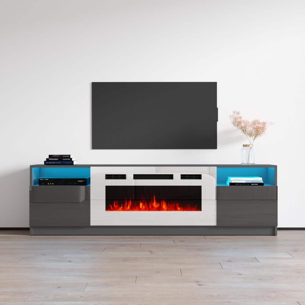 Strick & Bolton Amsden Electric Fireplace TV Stand