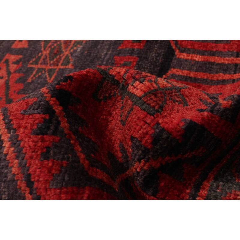 ECARPETGALLERY Hand-knotted Melis Vintage Red Wool Rug - 5'1 x 6'11