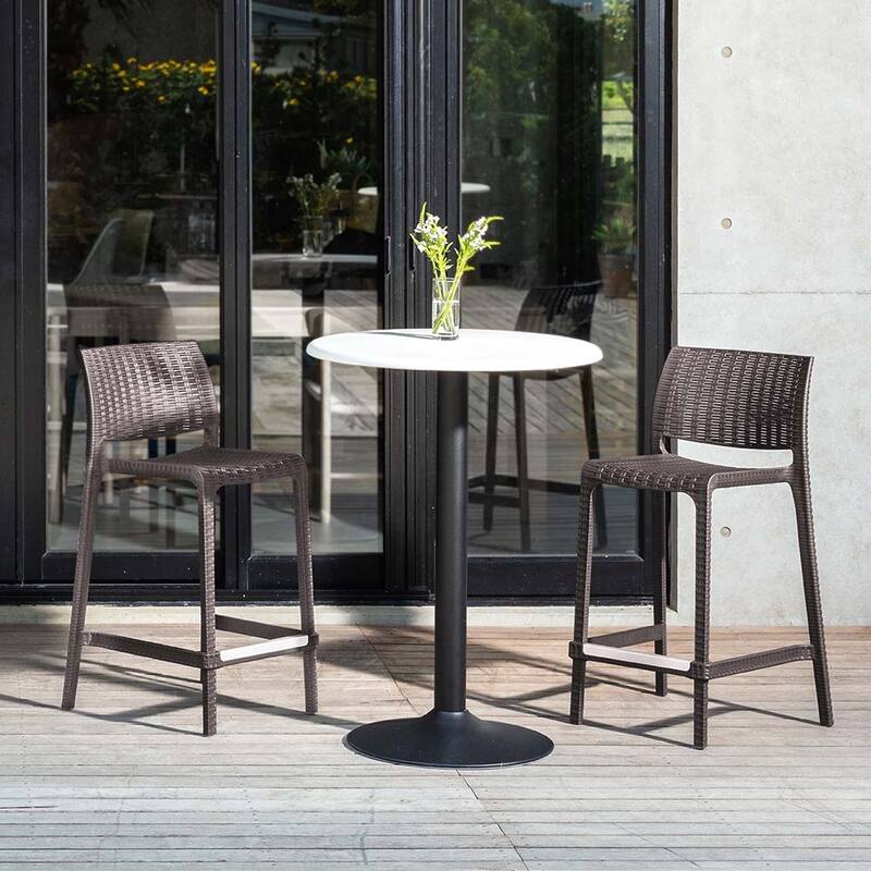 Rue Resin Stackable Counter Stools, Set of 2