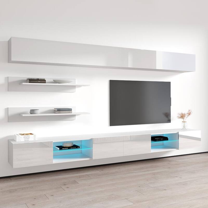 Fly I1 33TV Wall Mounted Floating Modern Entertainment Center