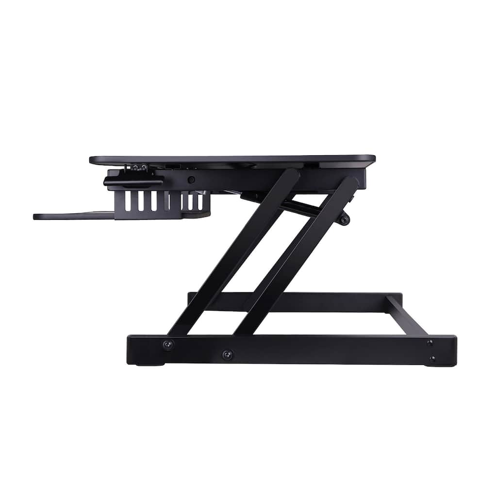 32" Sit-Stand Desk Converter with Spacious Platform for Monitors and Laptops