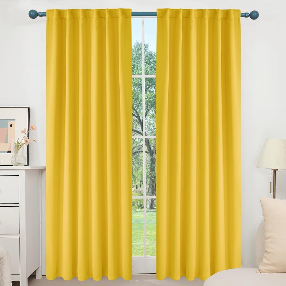 Deconovo Back Tab Blackout Curtains (2 Panel)