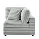 preview thumbnail 2 of 4, Josephine Corner Wedge Accent Chair in Wide Plush Cord-Like Fabric by Greyson Living
