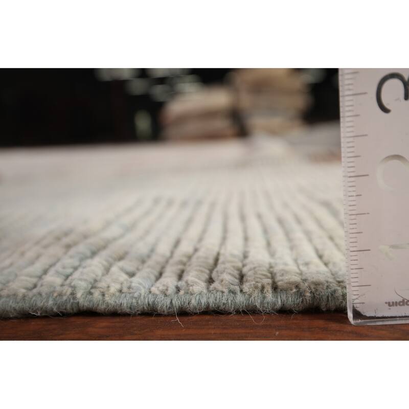 Abstract Moroccan Large Area Rug Handmade Wool Carpet - 11'9" x 15'10"