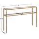 preview thumbnail 2 of 4, Carson Carrington Iron Gold Console Table