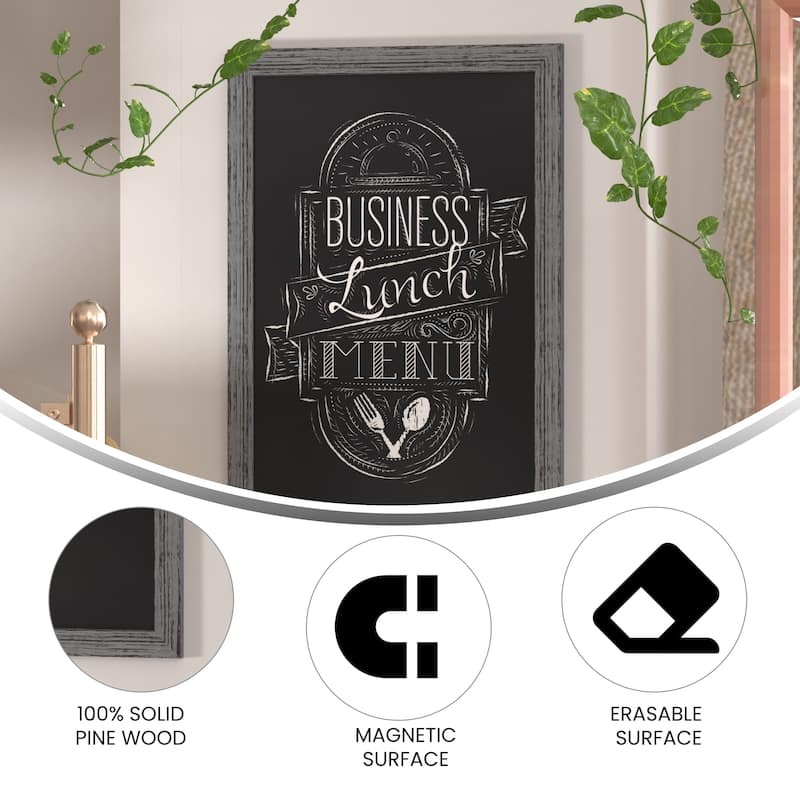 Wall Mounted Magnetic Chalkboard