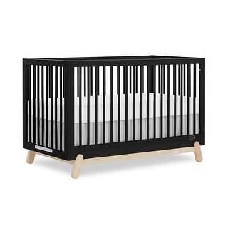 Dream On Me Hygge 5-in-1 Convertible Crib - Matte Black Vintage