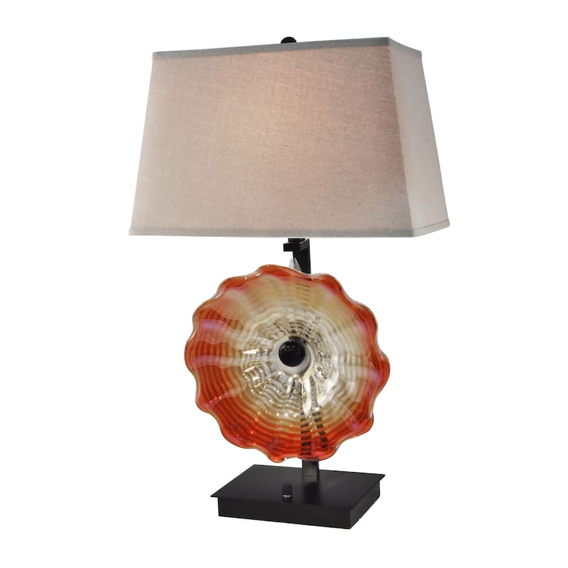 Titan Hand Blown Art Glass Table Lamp