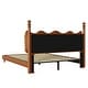 preview thumbnail 20 of 19, Calka Luxury Upholstered PU Leather Bed by Christopher Knight Home