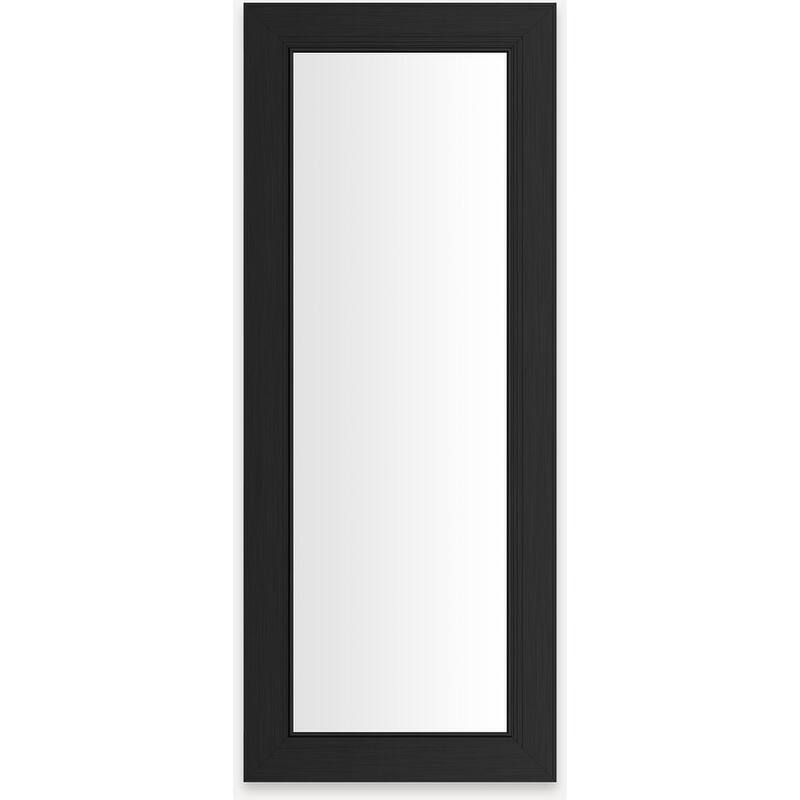 Robern D2C1640D4MESC Main Line 15-1/4" x 39-3/8" Framed Single Door - Brushed Black - Anthracite Finish