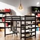 preview thumbnail 28 of 39, Full Size Loft Bed with Workstation, Desk and Shelves for Bedroom, Dorm Espresso