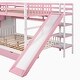 preview thumbnail 11 of 21, Full-Over-Full Wood Bunk Bed with Drawers, Shelves and Slide