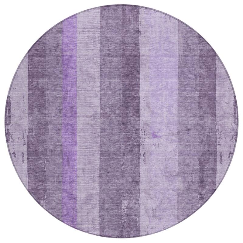 HomeRoots Striped Transitional Rectangle Outdoor Rug