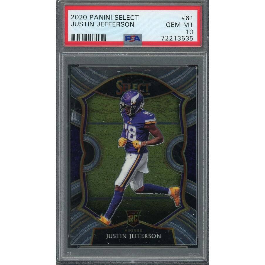 Justin Jefferson 2020 Panini Select Football Rookie Card RC #61 Graded PSA 10 - 8'6" x 11'6"