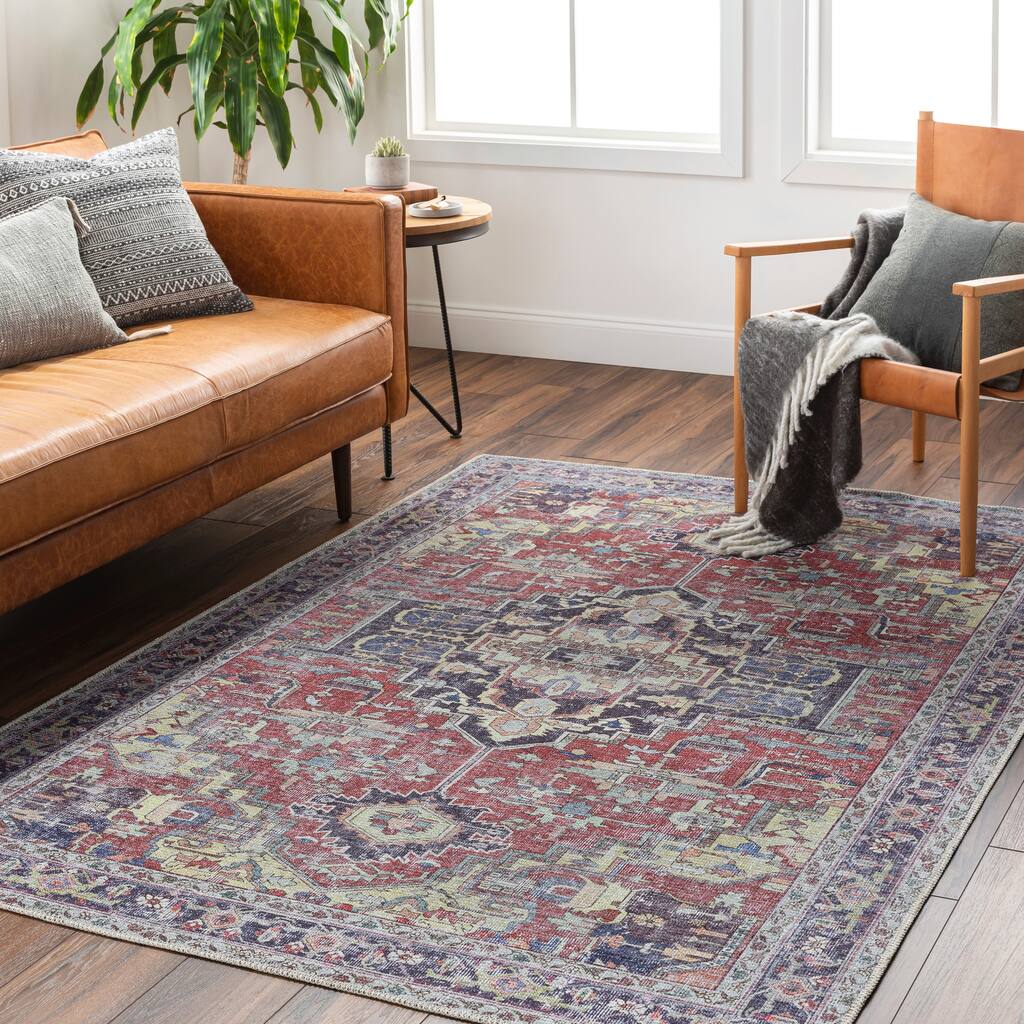 Livabliss Julienne Persian Printed Washable Area Rug