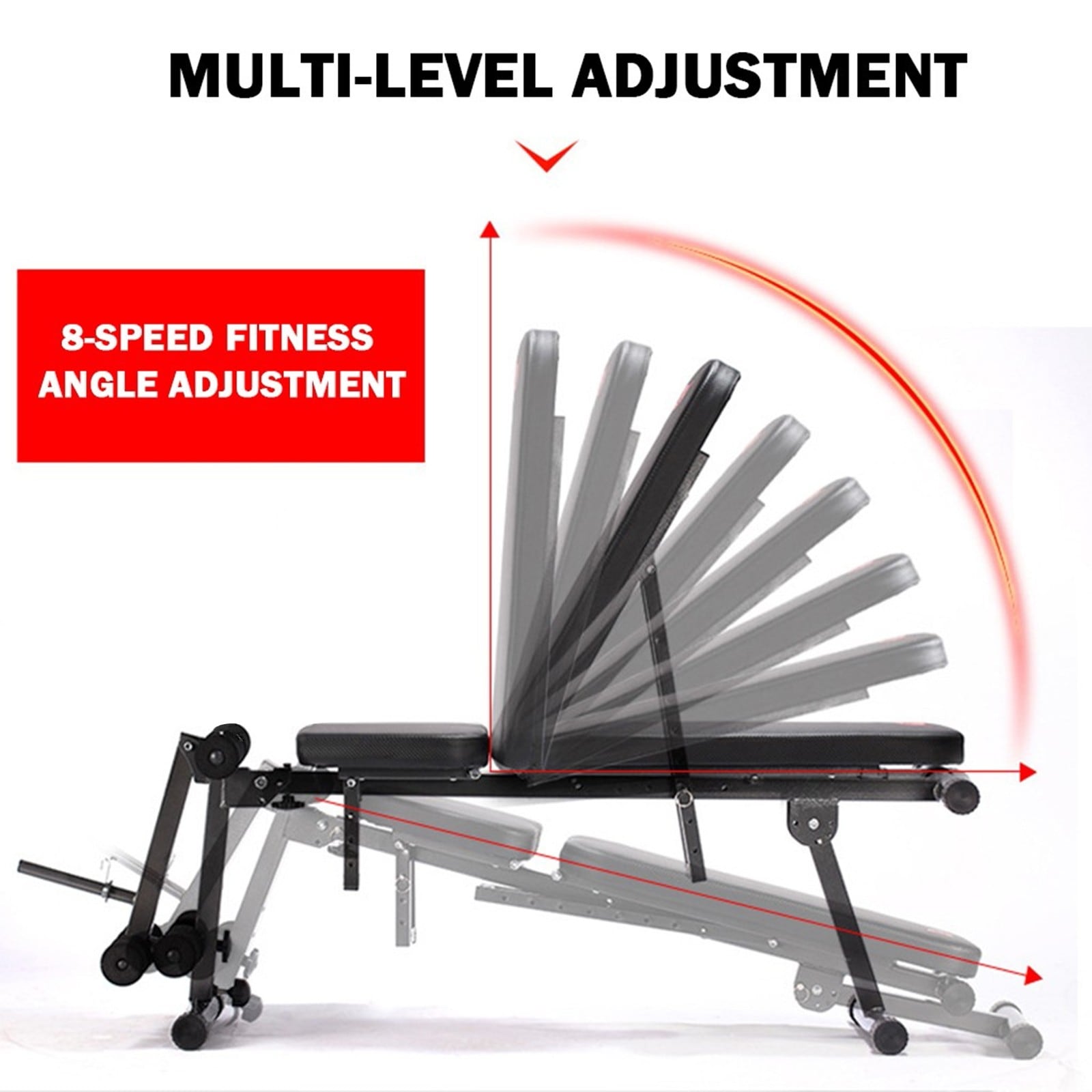 Home Gym Adjustable Weight Bench Workout Bench Mosunx Adjustable Sit Up Incline Abs Benchs Flat Fly Weight Press Fitness