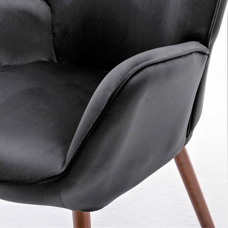Kreedence 26.38" W Microfiber Accent Chair with Wing Back Design