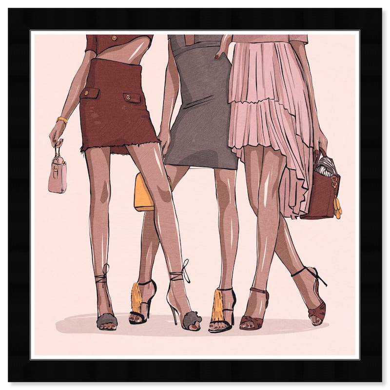 Wynwood Studio Prints Fashion and Glam Fashion Ladies Pink and Glam Wall Art Canvas Print