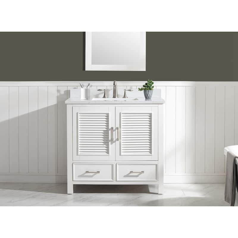 Estate 36" Single Sink Vanity - White