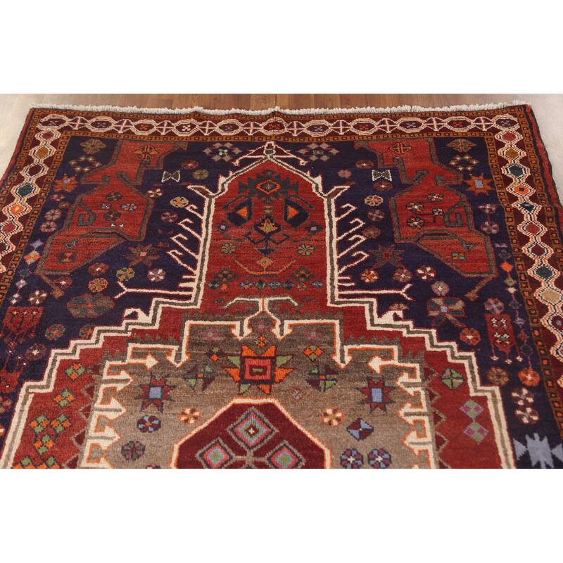 Sirjan Persian Area Rug Hand-Knotted Wool Carpet - 5'0" x 7'8"