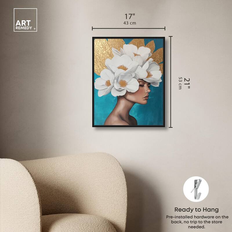 Floral Goddess I Canvas by Art Remedy