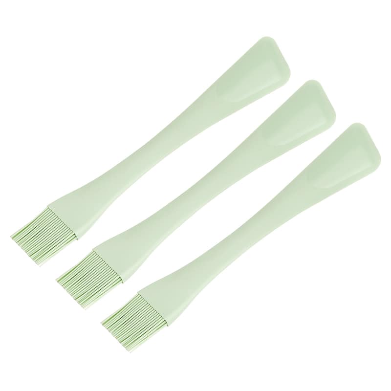 Silicone Spatula & Brush, 10" Double-Use Kitchen Utensils for Cooking - Cyan