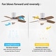preview thumbnail 7 of 9, 42" 5 Reversible Blades LED Ceiling Fan Light w/Remote Control - 42''