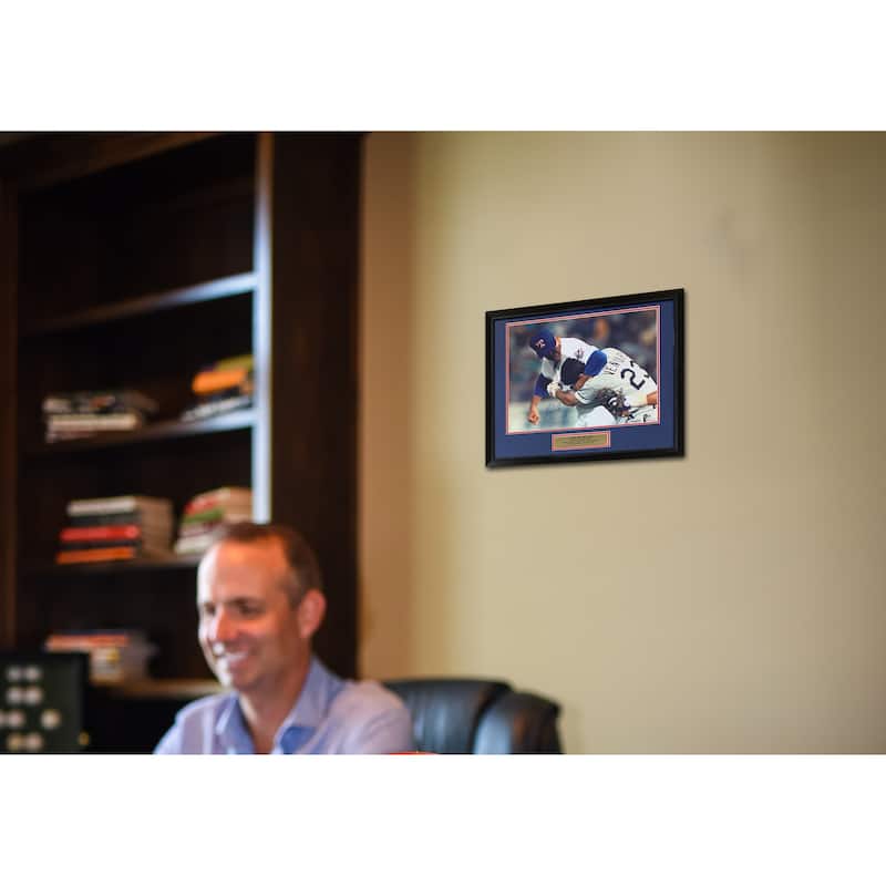Nolan Ryan Autographed Texas Rangers Signed Baseball 16x20 Framed Photo Fight Punch Robin Ventura Beckett COA - 8'6" x 11'6"
