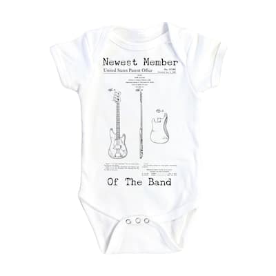 Rock Band Patent - Baby Boy Girl Clothes Infant Bodysuit Funny Cute Newborn