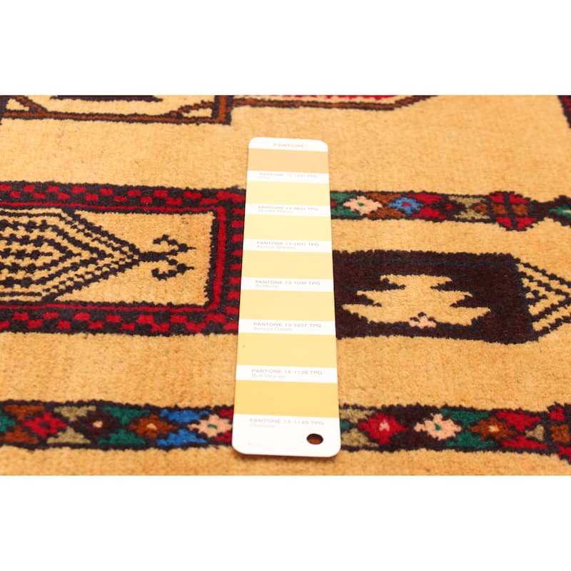 ECARPETGALLERY Hand-knotted Teimani Beige Wool Rug - 3'7 x 6'10
