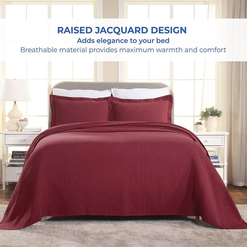 Superior Fleur De Lis Cotton Decorative Bedspread Set