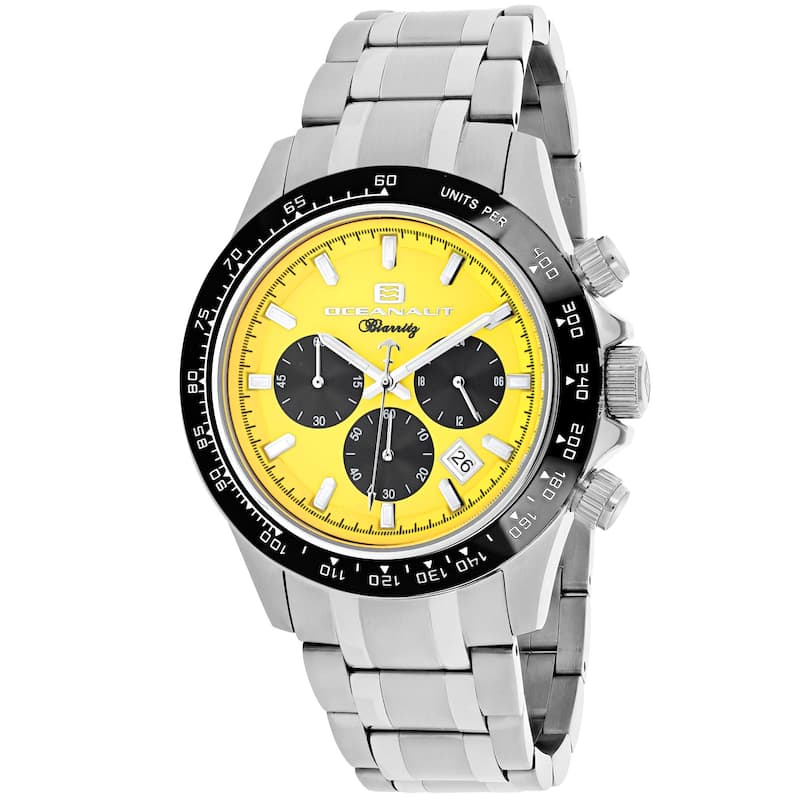 Oceanaut Men's Biarritz Yellow Dial Watch - OC6121 - 6 (36)