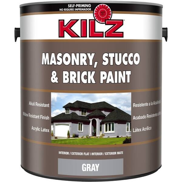 Shop Kilz L341711 Masonry Stucco Brick Interior Exterior Gray