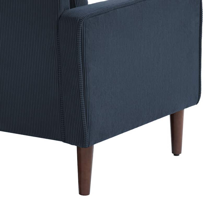 62.5'' W Corduroy Couch Upholstered Square Arm Sofa