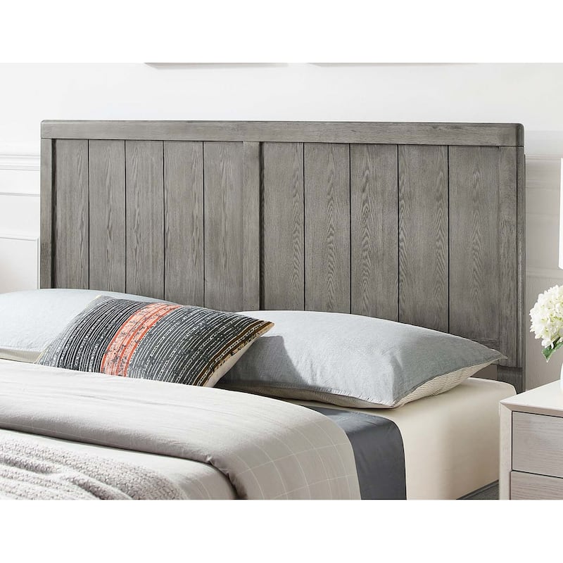 Widman Country Style King Size Grey Wooden Headboard